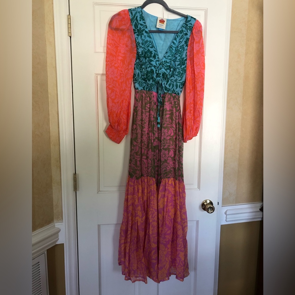 Anthropologie Farm Rio cut out maxi dress - Picture 5 of 11